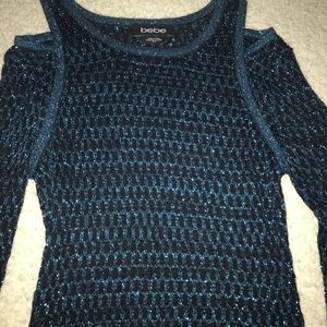 Bebe sparkly Blue  Sweater